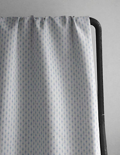 Nikolet Night Blue - Curtain fabric, classic Blue pattern