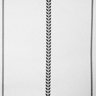 Berit Noir - curtain fabric with Black striped print