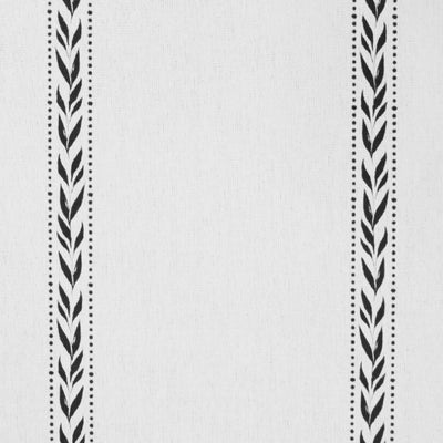 Helena Noir - curtain fabric with Black striped print