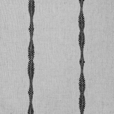 Irina Noir - Curtain fabric with Black abstract print
