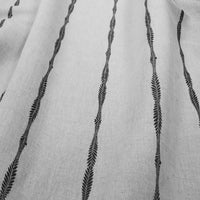 Irina Noir - Curtain fabric with Black abstract print