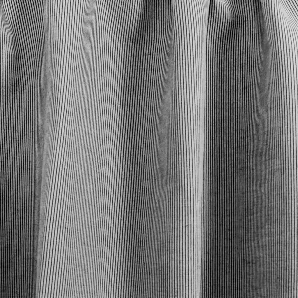 Pinni Noir - Curtain fabric with Black striped print