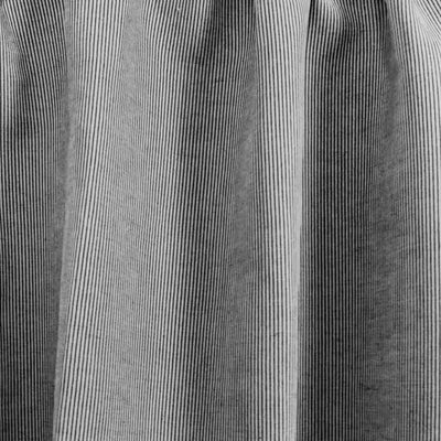 Pinni Noir - Curtain fabric with Black striped print