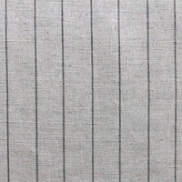 Solveig Noir- Curtain fabric with black stripes