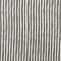 Maisa Nougat - Linen curtain fabric, Brown stripes