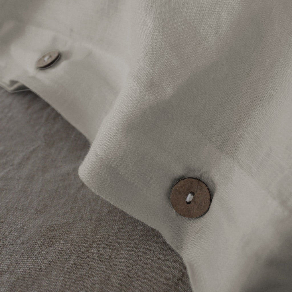 Linen Duvet Cover Super King, Oatmeal
