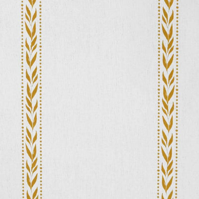 Helena Ochra - curtain fabric with Yellow Orange striped print