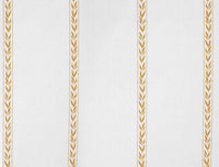 Helena Ochra - curtain fabric with Yellow Orange striped print