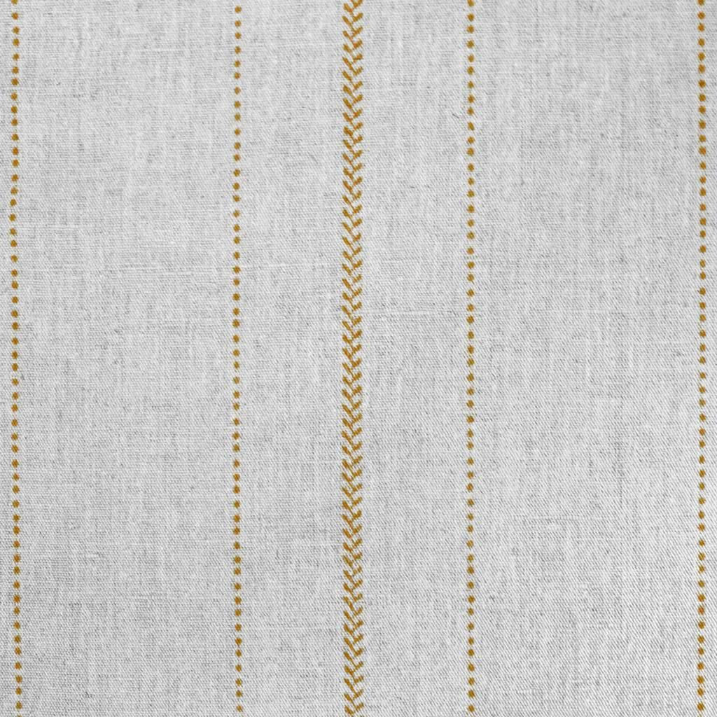 Inari Ochra - Curtain fabric with Orange Yellow striped print