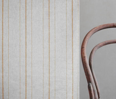 Inari Ochra - Curtain fabric with Orange Yellow striped print