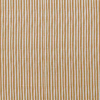 Maisa Ochra - Linen curtain fabric, Yellow Orange stripes