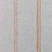 Rae Ochra - Curtain fabric with Yellow Orange hand drawn stripes