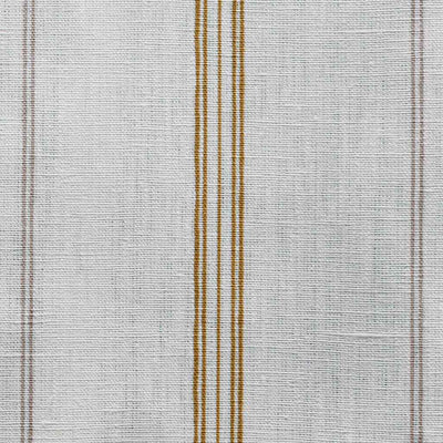 Elise Ochra-WHT - vertical two tone striped fabric.