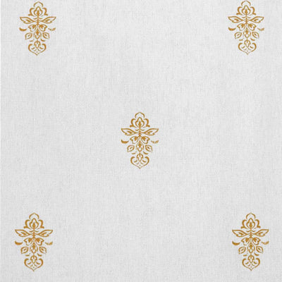 Lisana Ochra - Curtain fabric with Yellow Orange abstract print
