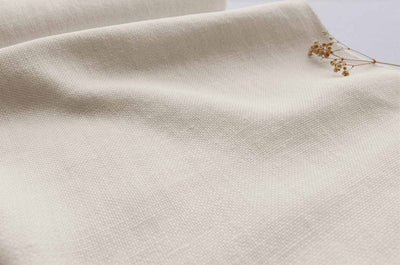 Off-White Heavy Linen for curtains and upholstery - 100% linen fabric. Greta Off-White.
