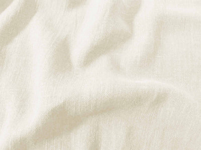 Off-white Linen Cotton fabric. Very soft - close-up. Enni Off-white by Ada & Ina