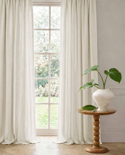 Off-white Linen Curtains with cotton lining. Made of soft Linen Cotton. Enni Off-white by Ada & Ina