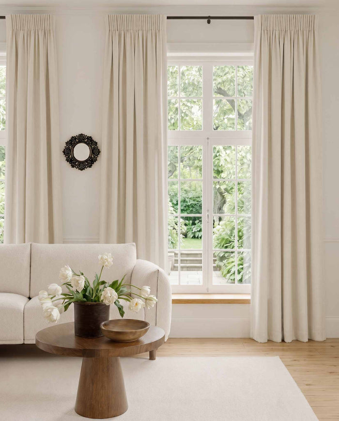off white linen cotton pencil pleat curtains enni off white mweifahf27vxp9mq