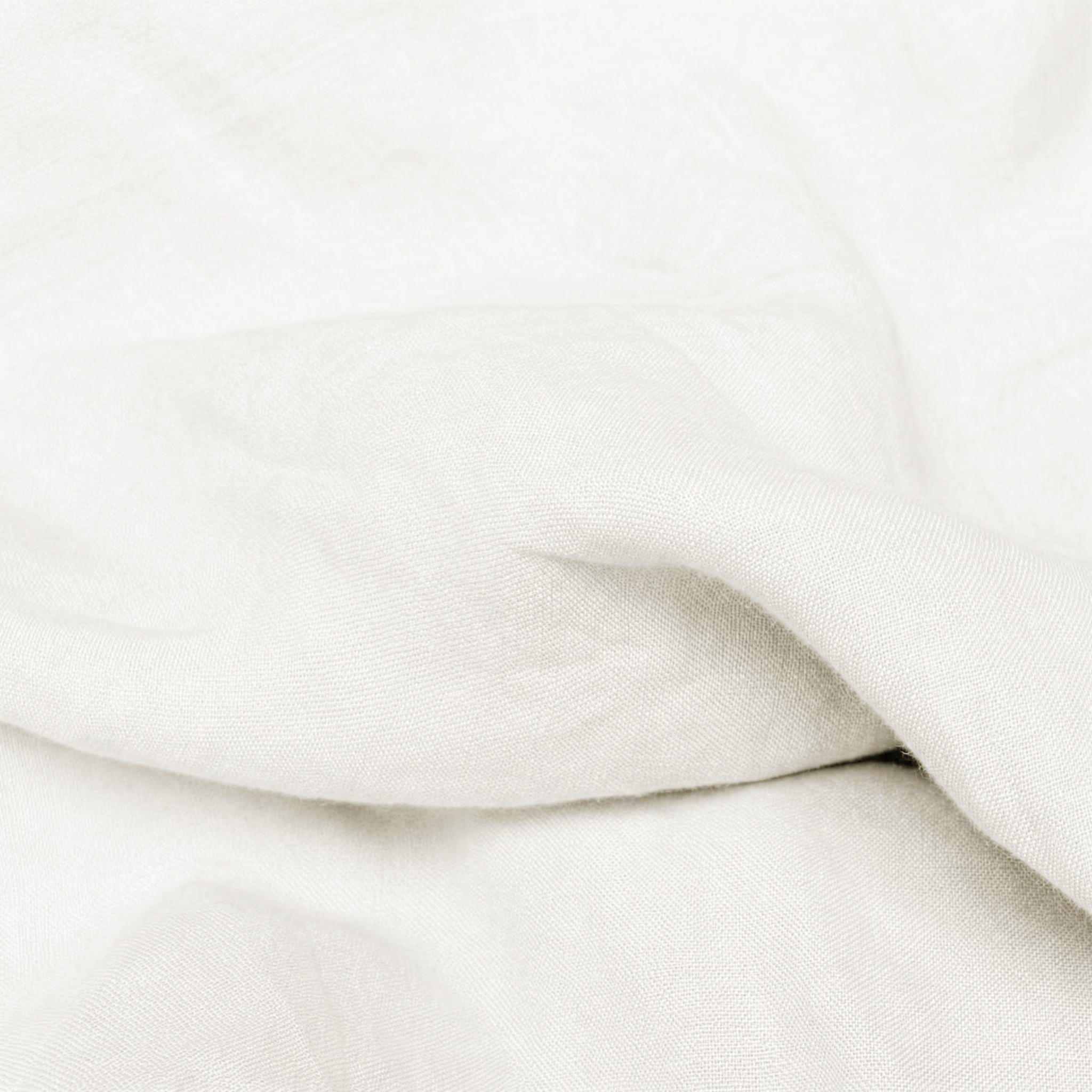 Off white Linen Fabric - close-up. Mariana Off-white  by Ada & Ina