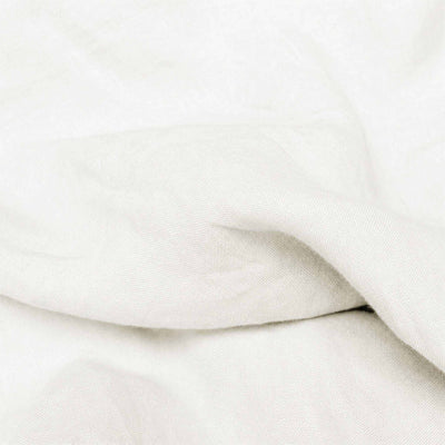 Off white Linen Fabric - close-up. Mariana Off-white  by Ada & Ina