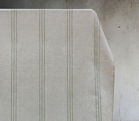 Telma Olive - Curtain fabric with Olive Green stripes
