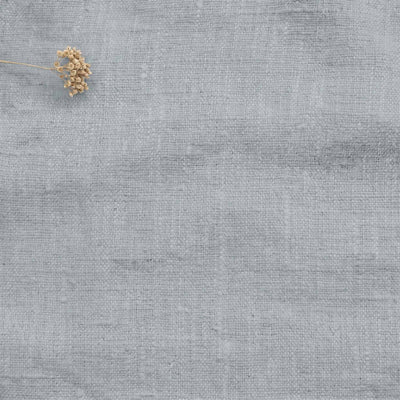Pale Blue Linen fabric - pre-washed 100% linen. Bianco Hazy Sky by Ada & Ina.