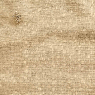 Pale Yellow Linen fabric - pre-washed 100% linen. Bianco Gold Rose by Ada & Ina.