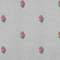 Paulina Cherry - Curtain fabric with red floral print