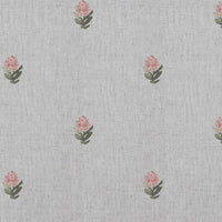 Paulina Pink - Curtain fabric with Pink floral print