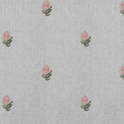 Paulina Pink - Curtain fabric with Pink floral print
