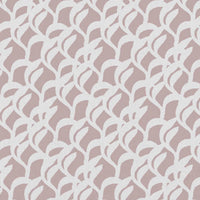 Edlyn Peony-WHT  - White curtain fabric with Pink abstract botanical print