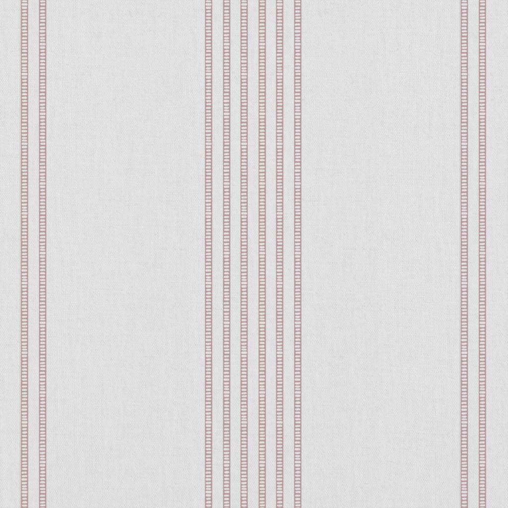 Brea Peony-WHT - White fabric with Striped Pink print