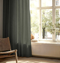 Perla Grey Asphalt Bed Valance