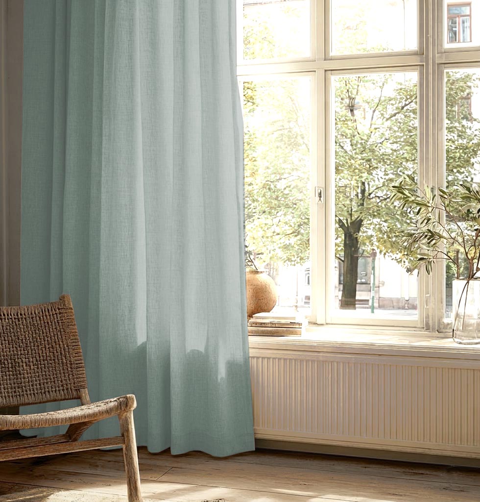 Duckegg Linen Mix Curtains