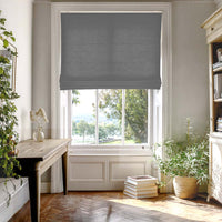 Perla Grey Asphalt Bed Valance