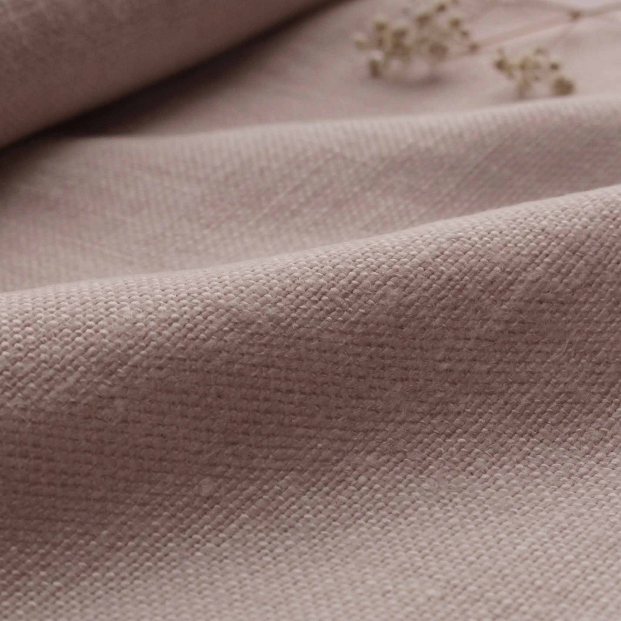 Pink Heavy Linen - curtain fabric and upholstery fabric 100% linen. Greta Orchid.