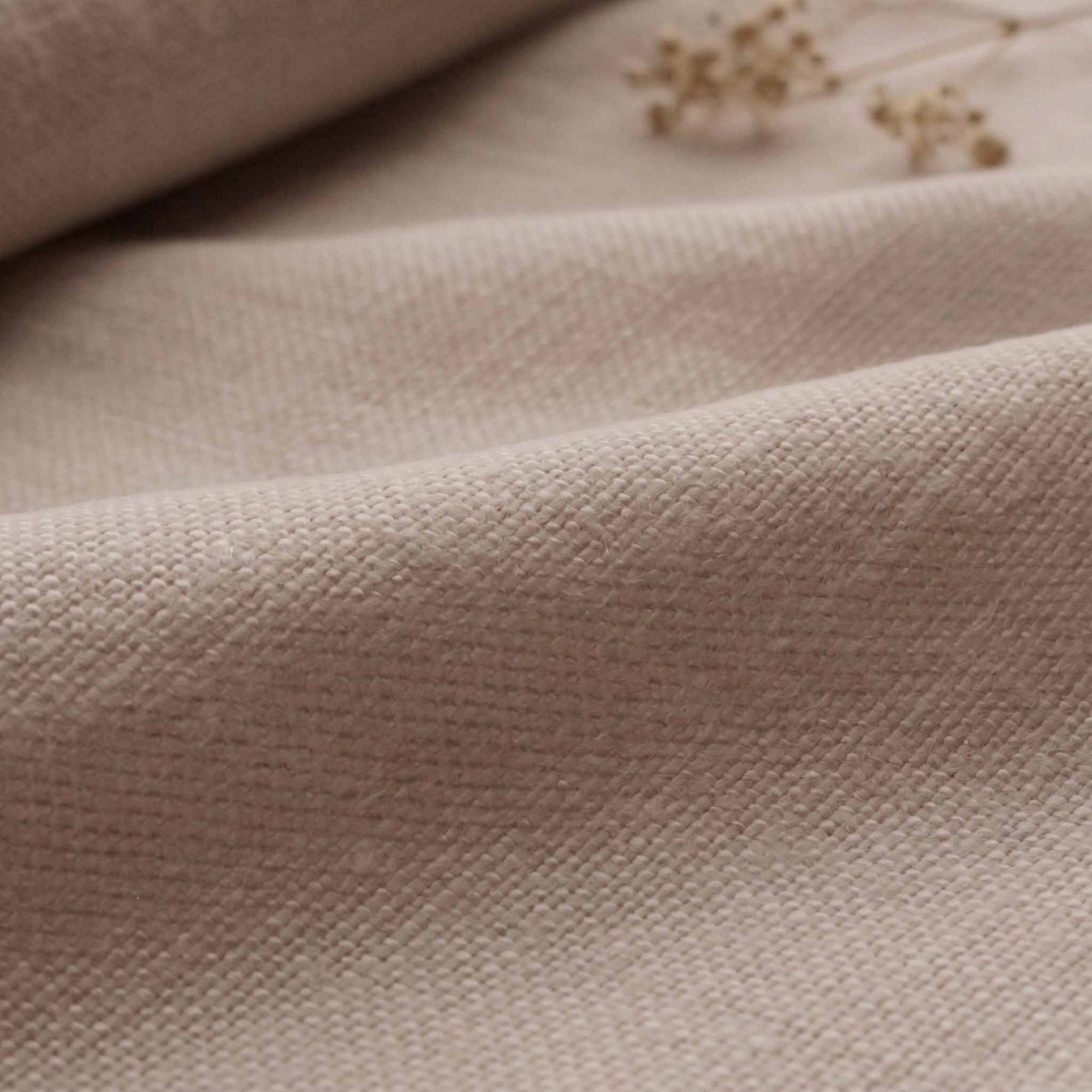 Pink Heavy Linen - curtain fabric and upholstery fabric 100% linen. Greta Rose Fog.