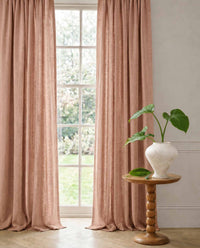 Pink Linen Curtains with cotton lining. Made of soft Linen Cotton. Enni Summer Rose by Ada & Ina