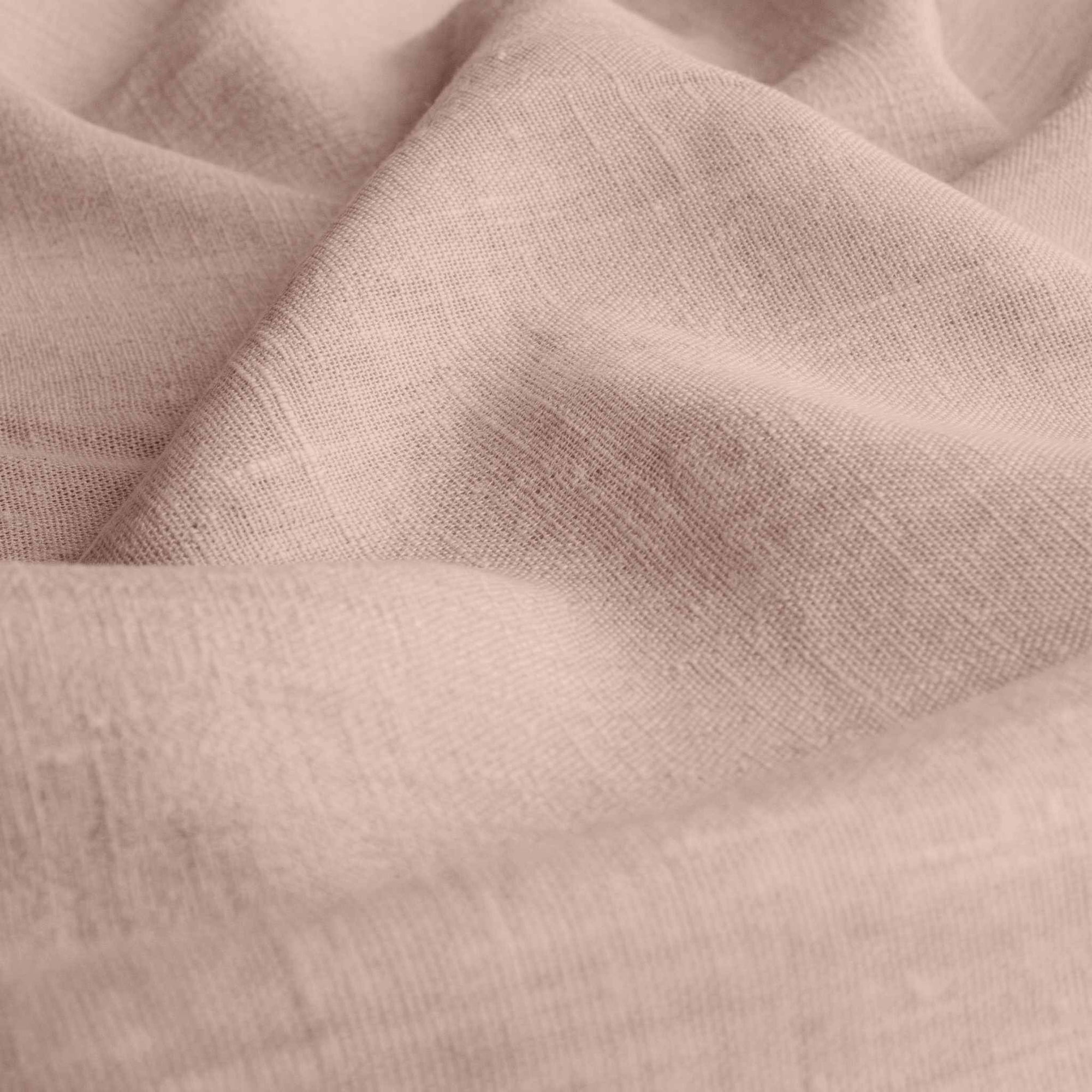Pink Linen fabric - pre-washed 100% linen curtain fabric. Bianco Dusky Rose by Ada & Ina.
