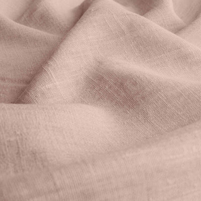Pink Linen fabric - pre-washed 100% linen curtain fabric. Bianco Dusky Rose by Ada & Ina.