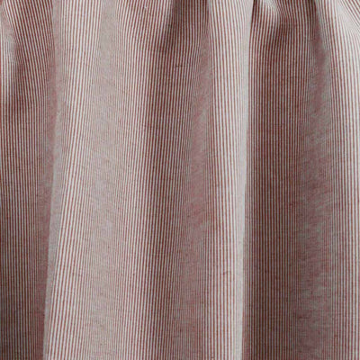Pinni Crimson Red - Curtain fabric with Red striped print