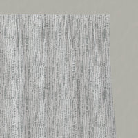 Grey Patterned Linen Pleated Curtains - Dora-WHT Greige - White base fabric.
