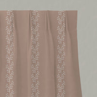 Shena New Blush INV - White fabric with botanical Pink inverted  print