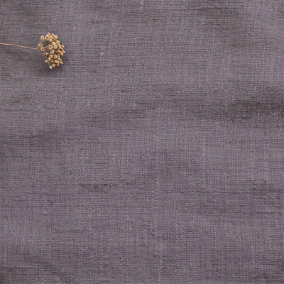 Purple Linen fabric - pre-washed 100% linen. Bianco Fig by Ada & Ina.