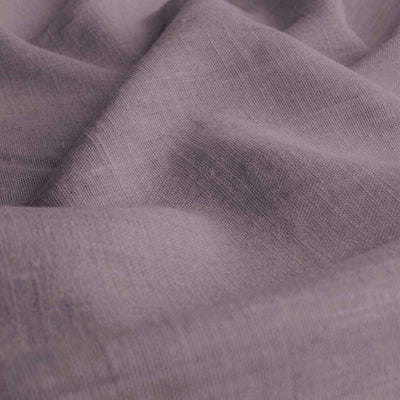 Purple Linen fabric - pre-washed 100% linen curtain fabric. Bianco Fig by Ada & Ina.