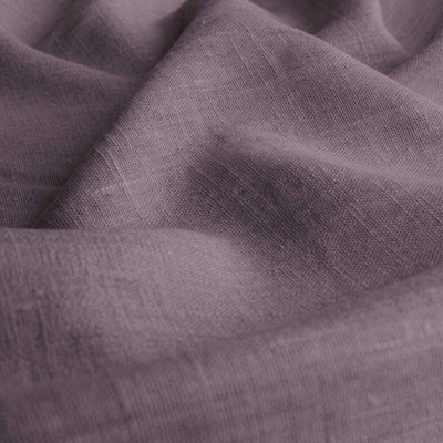Purple Linen fabric - pre-washed 100% linen curtain fabric. Bianco Plum by Ada & Ina.