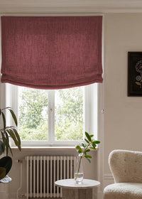 Red 100% Linen Relaxed blind. Bea Saffron by Ada & Ina