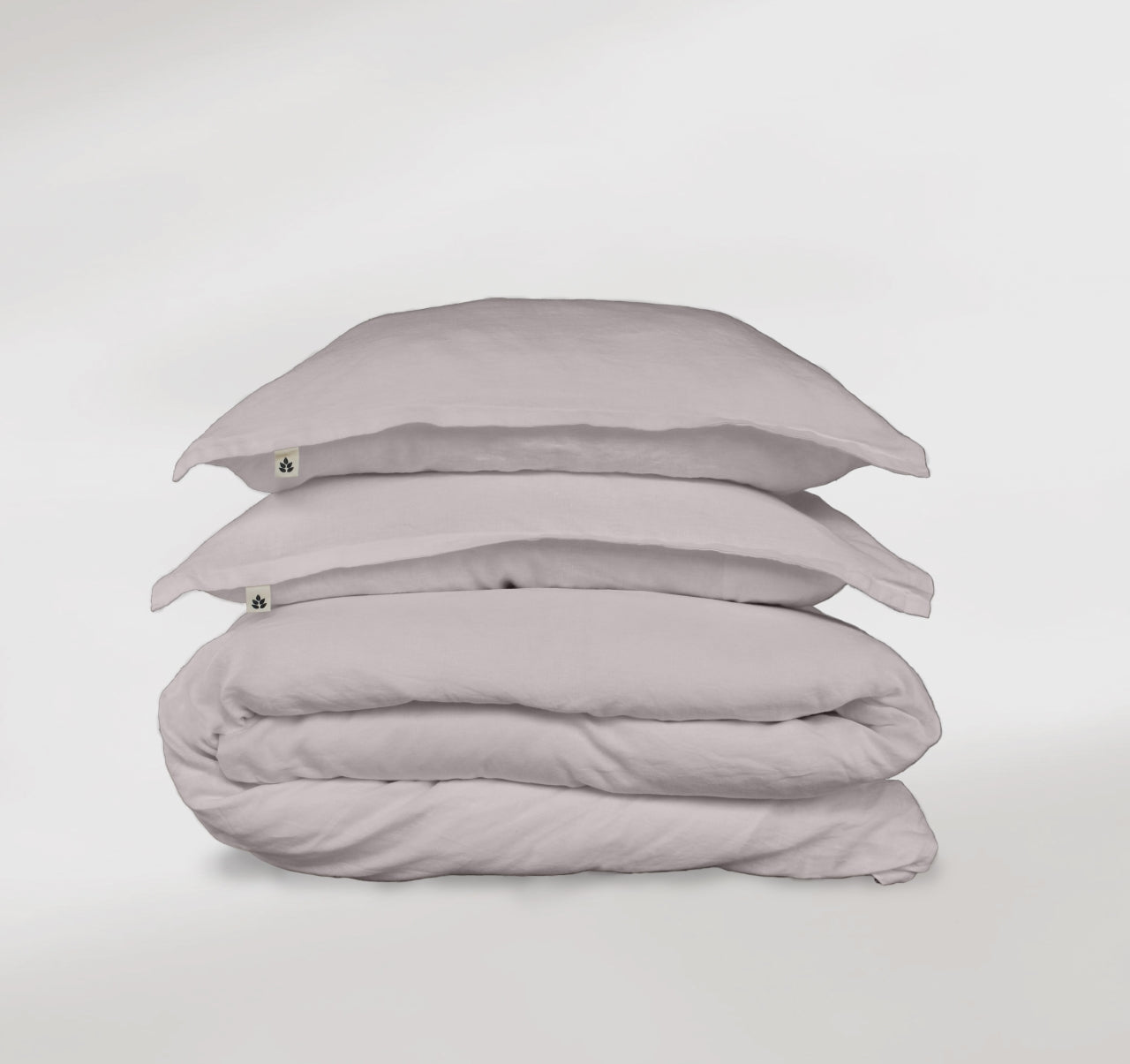Pale Pink King Linen Duvet Cover and Pillowcases, colour Rose Blush