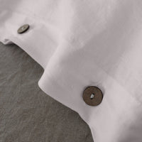 Pale Pink King Linen Duvet Cover and Pillowcases, colour Rose Blush