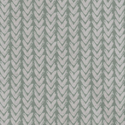 Fia Sage - Linen curtain fabric, abstract Green pattern